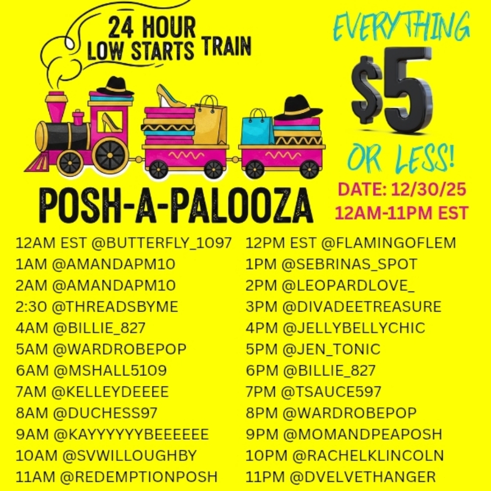 Posh-a-palooza Clearance Train